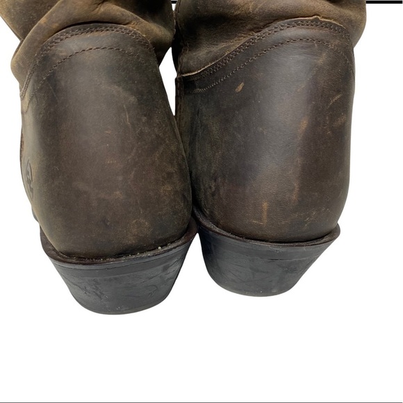 Double H Leather Slouch Cowboy Boots. Size 11 - Picture 3 of 14